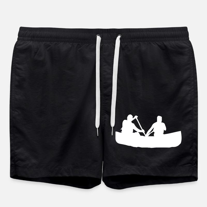 Canoë à rames - Design - Short de bain - noir