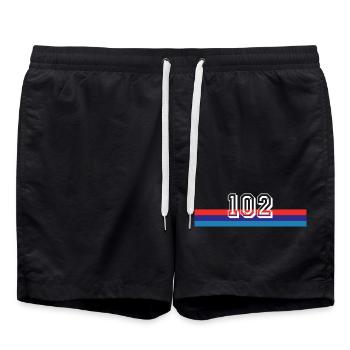 Auto 102 Car Tuning Cars - Gift Birthday - Swim Trunks - black - Front - AI Model Male 185 light (185cm)