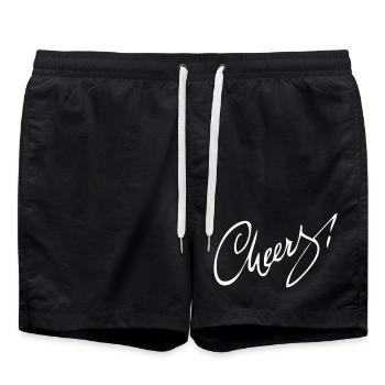 Cheers! - Swim Trunks - black - Front - AI Model Male 185 light (185cm)