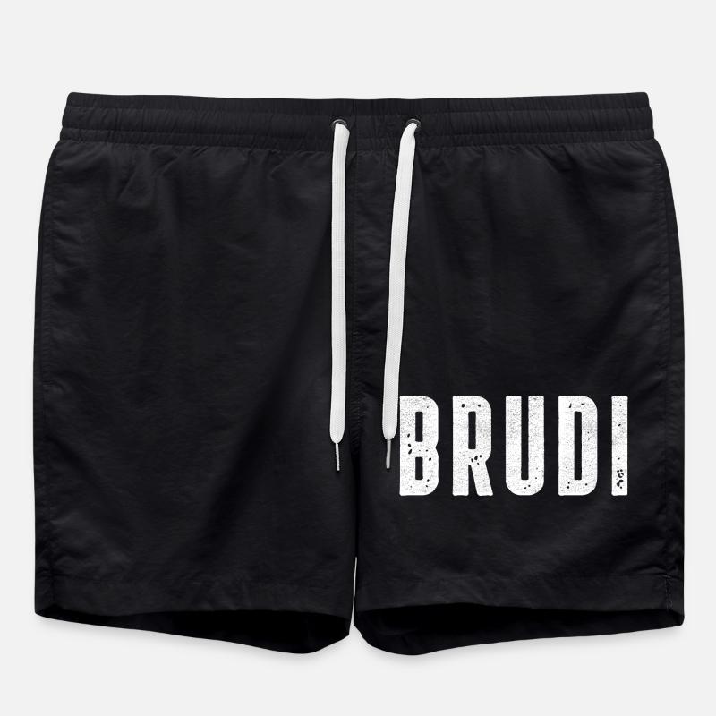 Brudi Frère Brate Bratan Bro - Short de bain - noir