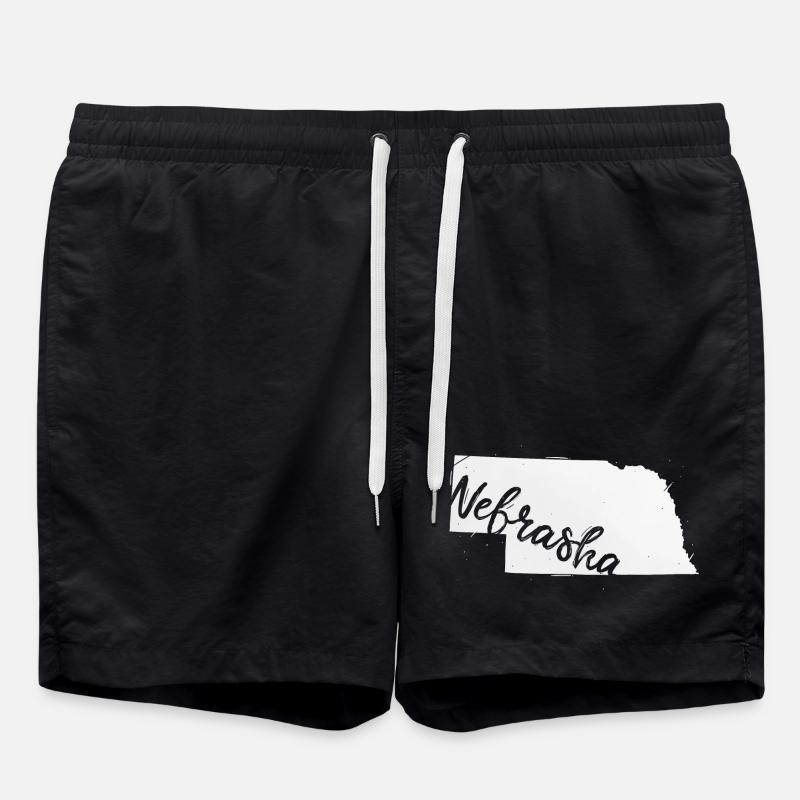 Nebraska - Badeshorts - Schwarz
