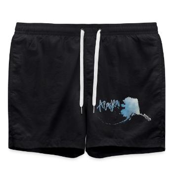 Alaska - Badeshorts - Schwarz - Vorne - AI Model Male 185 light (185cm)