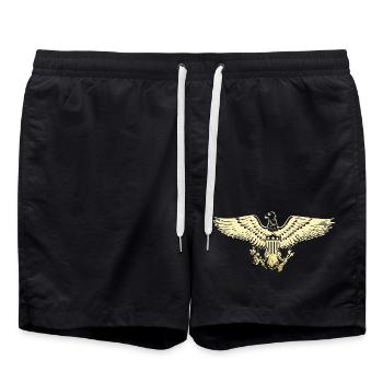 USA aigle armoiries - Short de bain - noir - Devant - AI Model Male 185 light (185cm)