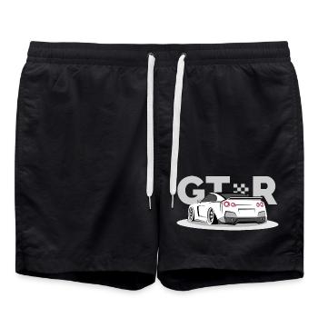 gtr racing car cars classic classic - Swim Trunks - black - Front - AI Model Male 185 light (185cm)