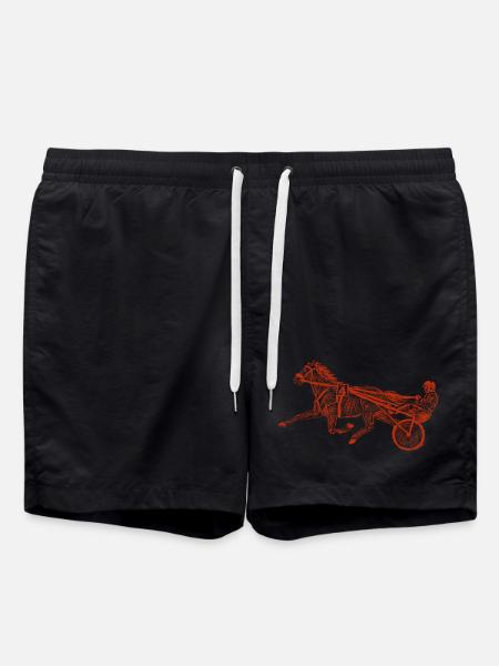 harness racing - Swim Trunks - black