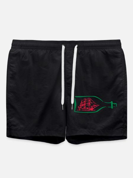 ship - Swim Trunks - black