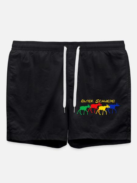 Old Swede - Swim Trunks - black