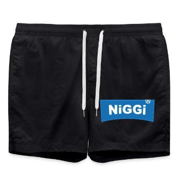 Niggi - Badeshorts - Schwarz - Vorne - AI Model Male 185 light (185cm)