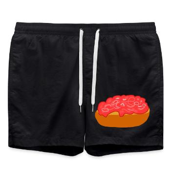 Mettbrötchen aux oignons - Short de bain - noir - Devant - AI Model Male 185 light (185cm)