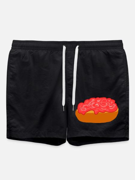 Mettbrötchen with onions - Swim Trunks - black