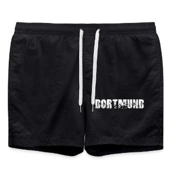 Dortmund - Badeshorts - Schwarz - Vorne - AI Model Male 185 light (185cm)