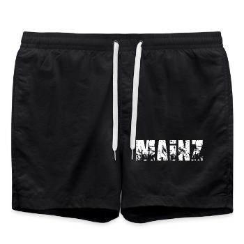 Mainz - Badeshorts - Schwarz - Vorne - AI Model Male 185 light (185cm)