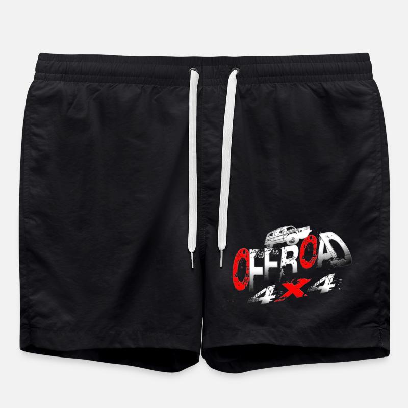 Offroad vehicle 4x4 - Swim Trunks - black
