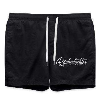 Räubertochter - Badeshorts - Schwarz - Vorne - AI Model Male 185 light (185cm)