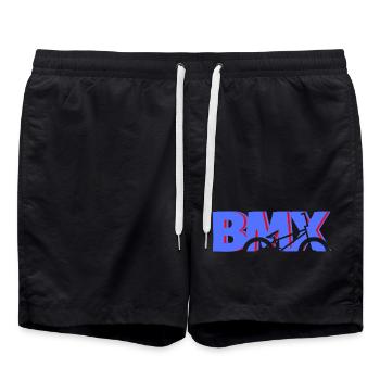 BMX Dirt-Jump Shirt for Kids & Bikers - Swim Trunks - black - Front - AI Model Male 185 light (185cm)