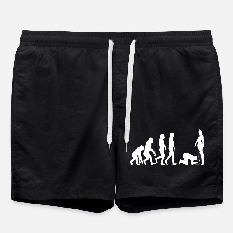 Evolution man - Swim Trunks - black