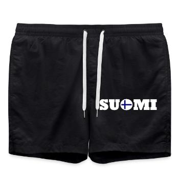 Suomi - Short de bain - noir - Devant - AI Model Male 185 light (185cm)