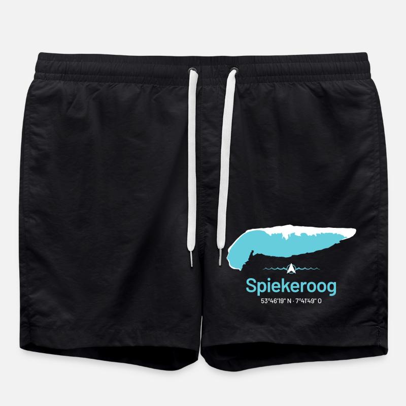 Spiekeroog | Design map - Swim Trunks - black