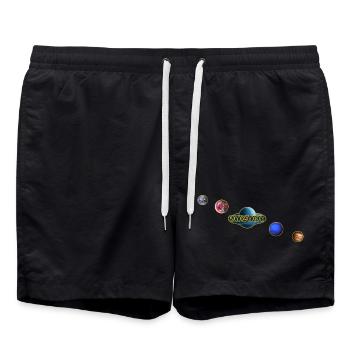 Anneau planétaire Syzygie - Short de bain - noir - Devant - AI Model Male 185 light (185cm)