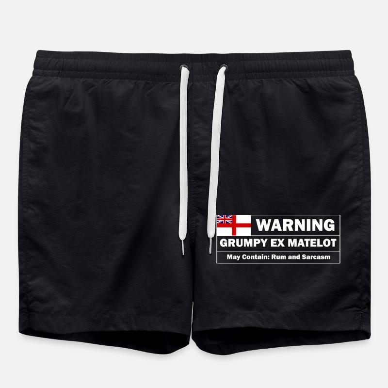 Grumpy Ex-matelot - Swim Trunks - black
