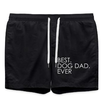 Bester Hundevater Aller Zeiten - Badeshorts - Schwarz - Vorne - AI Model Male 185 light (185cm)
