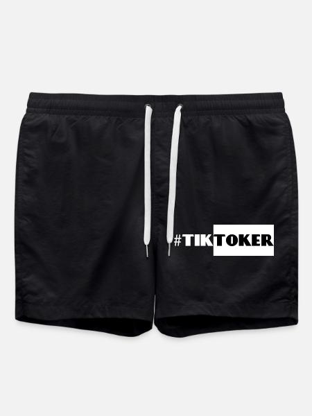 #Tiktoker - Short de bain - noir