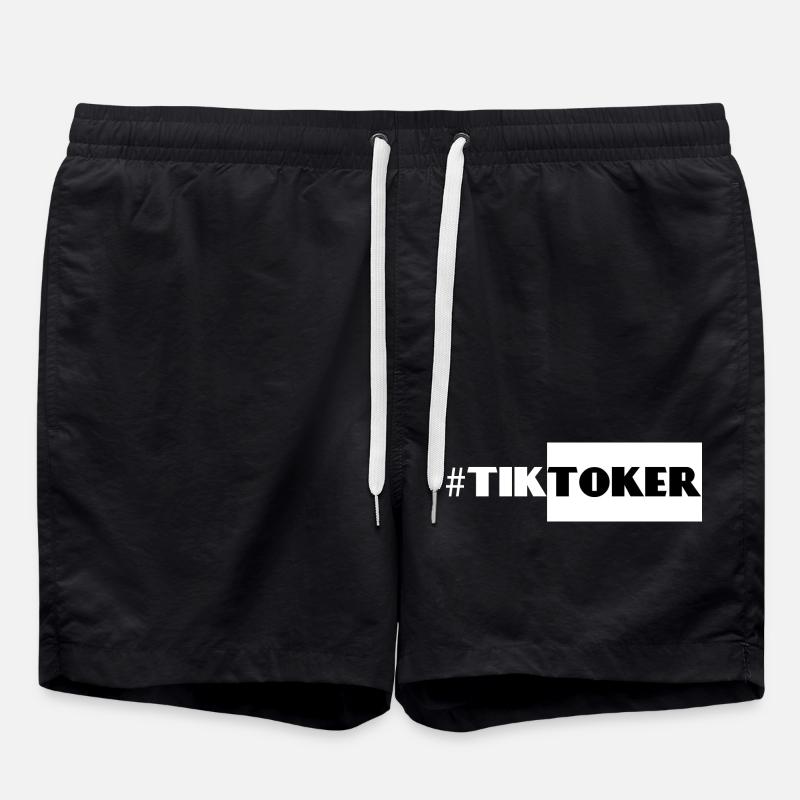 #Tiktoker - Short de bain - noir