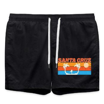 Santa Cruz Surf Retro Sunset - Swim Trunks - black - Front - AI Model Male 185 light (185cm)