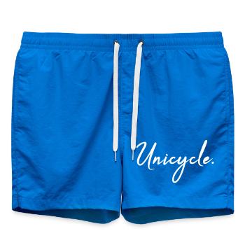 Unicycle. - Swim Trunks - cobalt blue - Front
