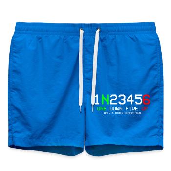 Motorcycle 1N23456 - Swim Trunks - cobalt blue - Front