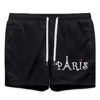 Paris - Short de bain - noir - Devant - AI Model Male 185 light (185cm)