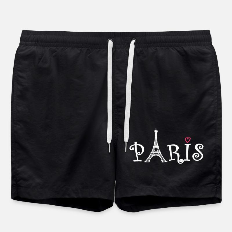 Paris (Paris) - Badeshorts - Schwarz