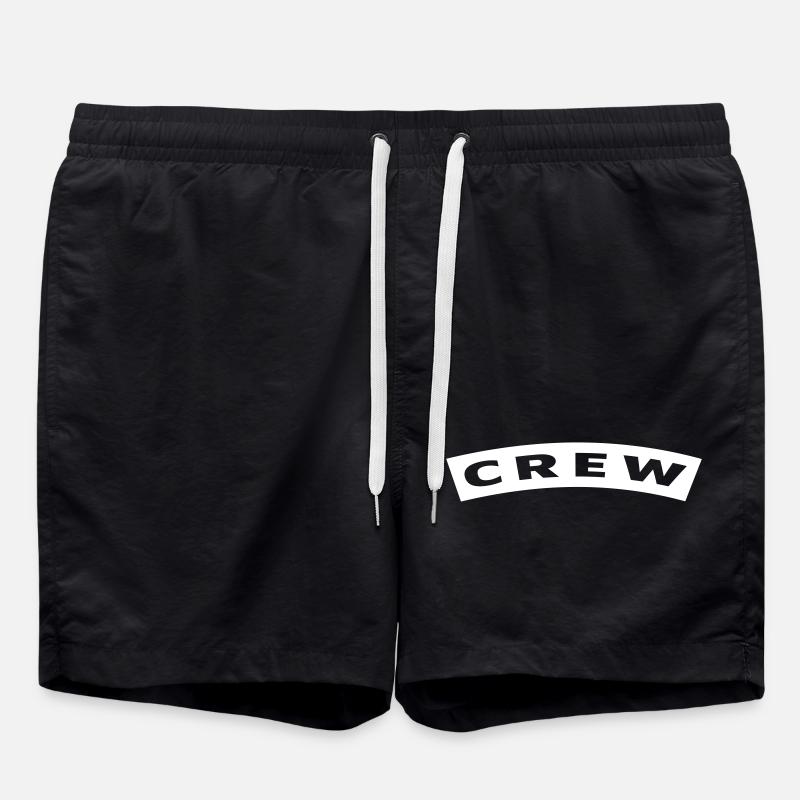 Patch incurvé Crew - Short de bain - noir