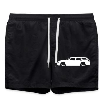 Klassische Kombi Silhouette Low life - Badeshorts - Schwarz - Vorne - AI Model Male 185 light (185cm)