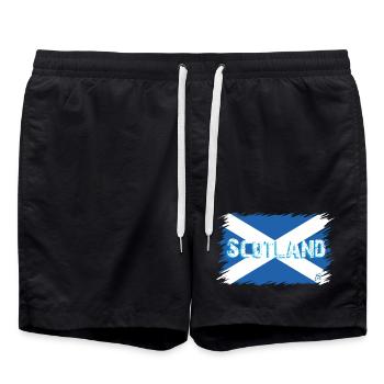 Drapeau écossais 2 - Short de bain - noir - Devant - AI Model Male 185 light (185cm)