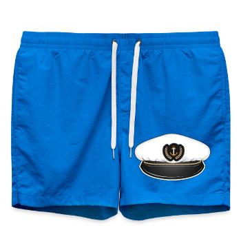 Chapeau de capitaine pour le capitaine de son navire - Short de bain - cobalt blue - Devant
