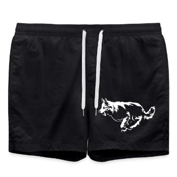 Swiss Shepherd "Black Edition" - Short de bain - noir - Devant - AI Model Male 185 light (185cm)