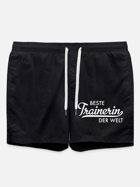 Beste Trainerin der Welt - Badeshorts - Schwarz