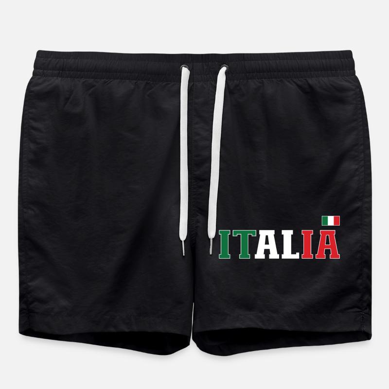 Italie Drapeau - Short de bain - noir