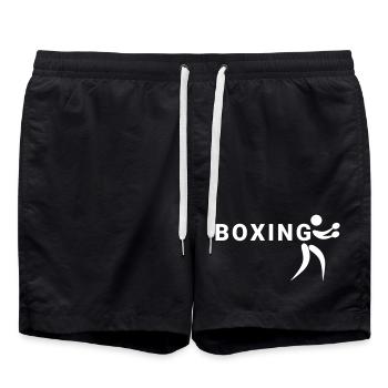 Boxing Sports - Badeshorts - Schwarz - Vorne - AI Model Male 185 light (185cm)