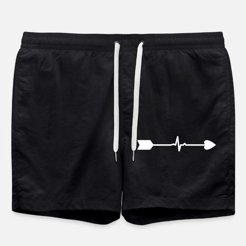 Arrow for lovers - Swim Trunks - black