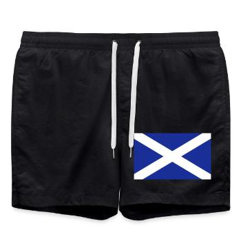 Scotland flag - Swim Trunks - black - Front - AI Model Male 185 light (185cm)