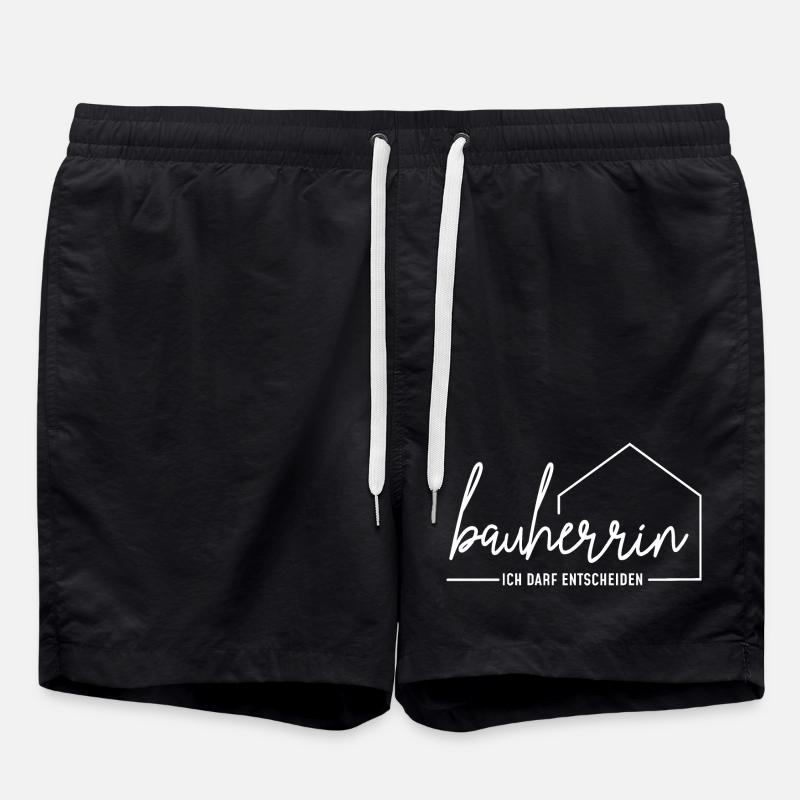 Bauherrin - ich darf entscheiden - Badeshorts - Schwarz