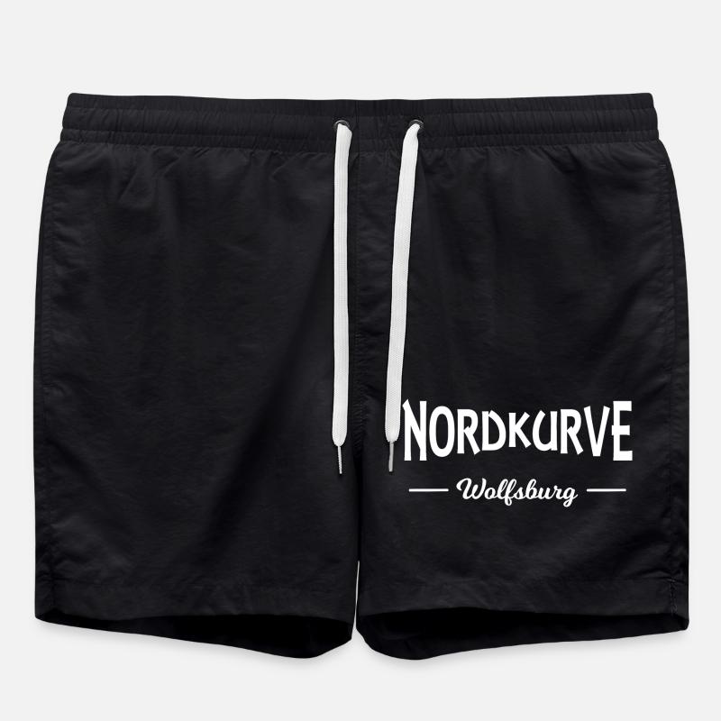 Wolfsburg north curve - Swim Trunks - black