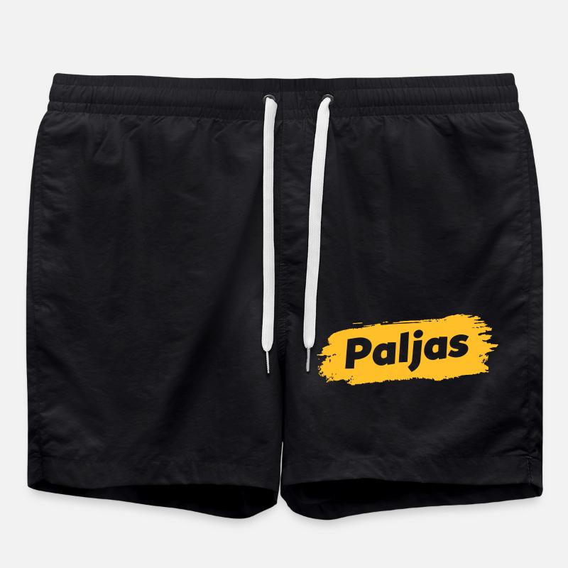 Paljas - Antwerpener Dialekt - Badeshorts - Schwarz