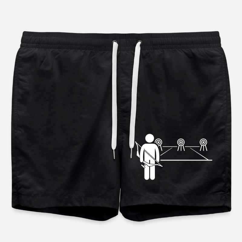 Bogenschießen - Badeshorts - Schwarz