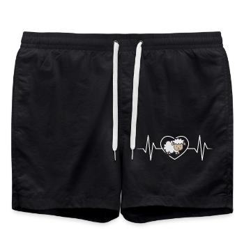 sheep - Swim Trunks - black - Front - AI Model Male 185 light (185cm)