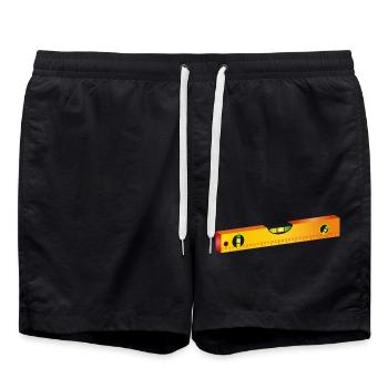 Water scales, straightening scales or mason's scales - Swim Trunks - black - Front - AI Model Male 185 light (185cm)