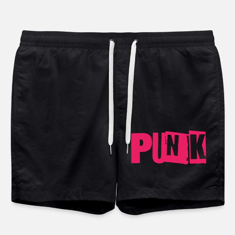 Bug punk Néon - Short de bain - noir