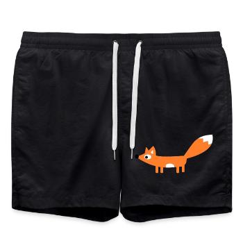 fox - Swim Trunks - black - Front - AI Model Male 185 light (185cm)